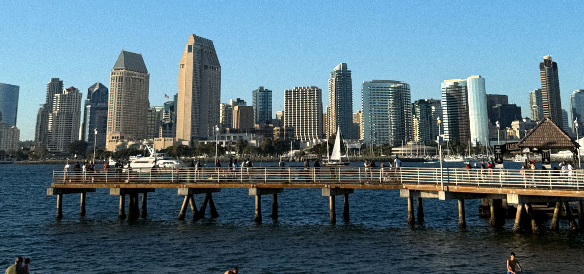 San Diego skyline at golden hour