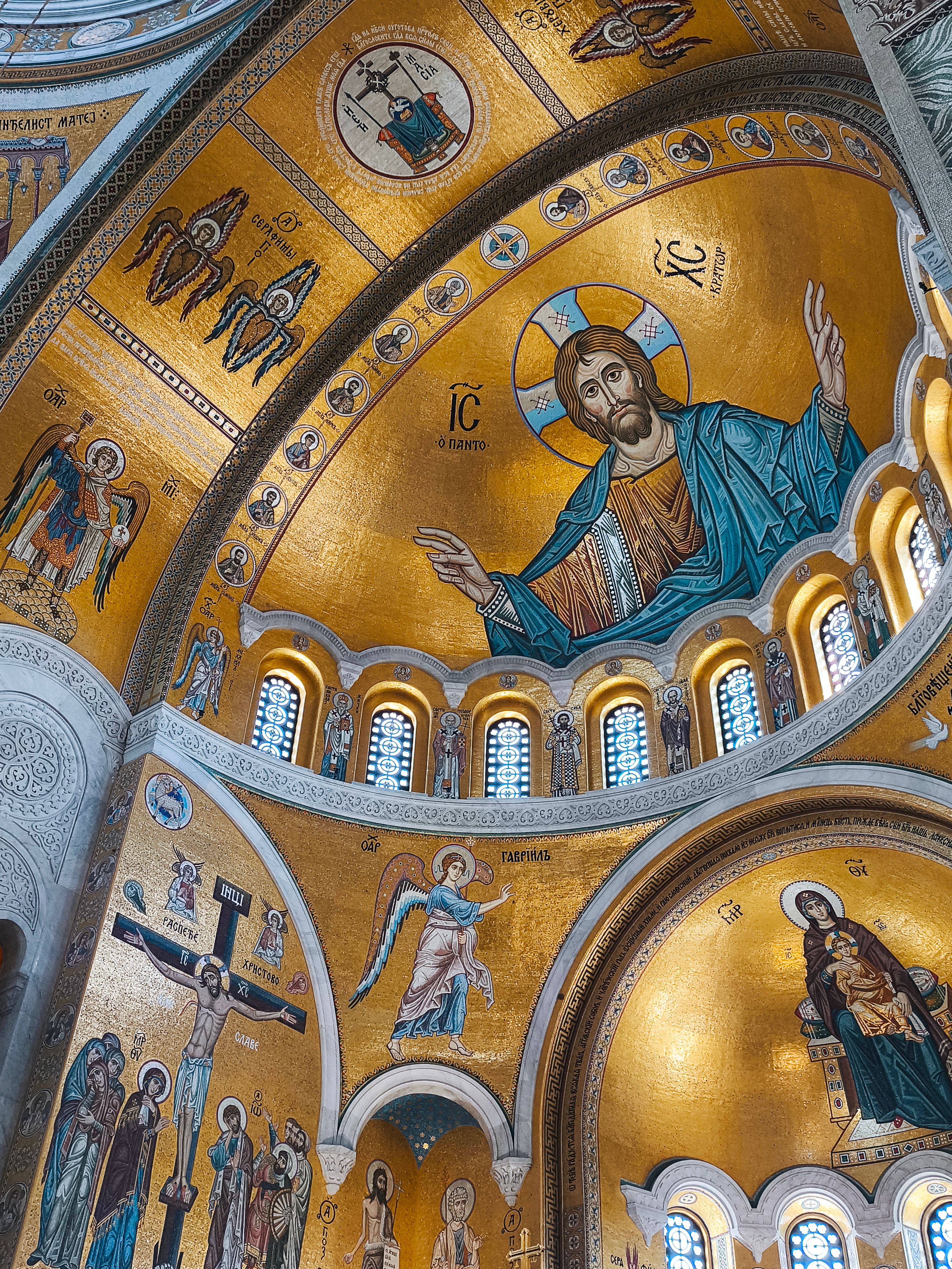 Intricate Religious Mosaics Inside Historic Church · Free Stock Photo