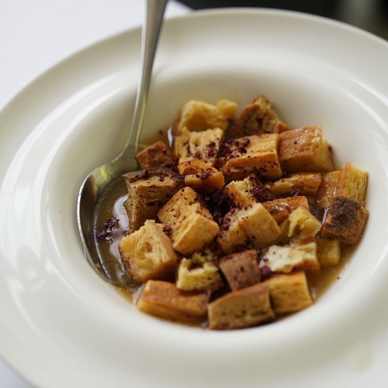 One-Pot Sourdough Malaysian Laksa with Crispy Bread Croutons