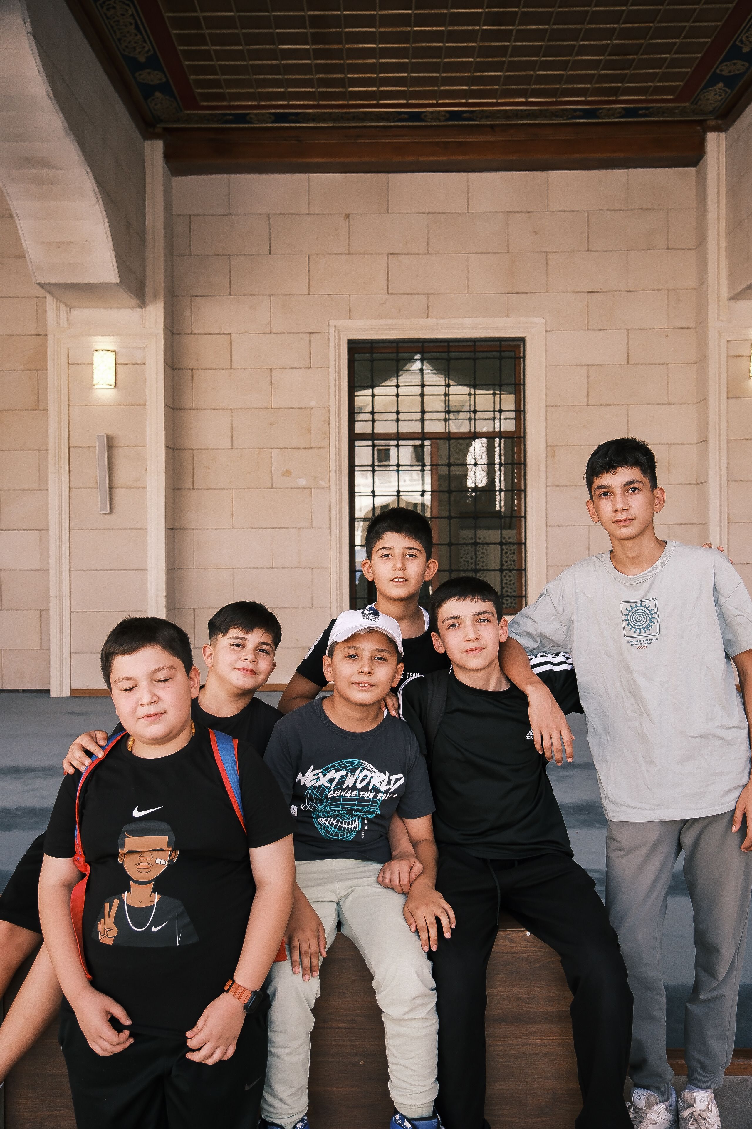 Group of Teen Boys Posing Together Outdoors · Free Stock Photo