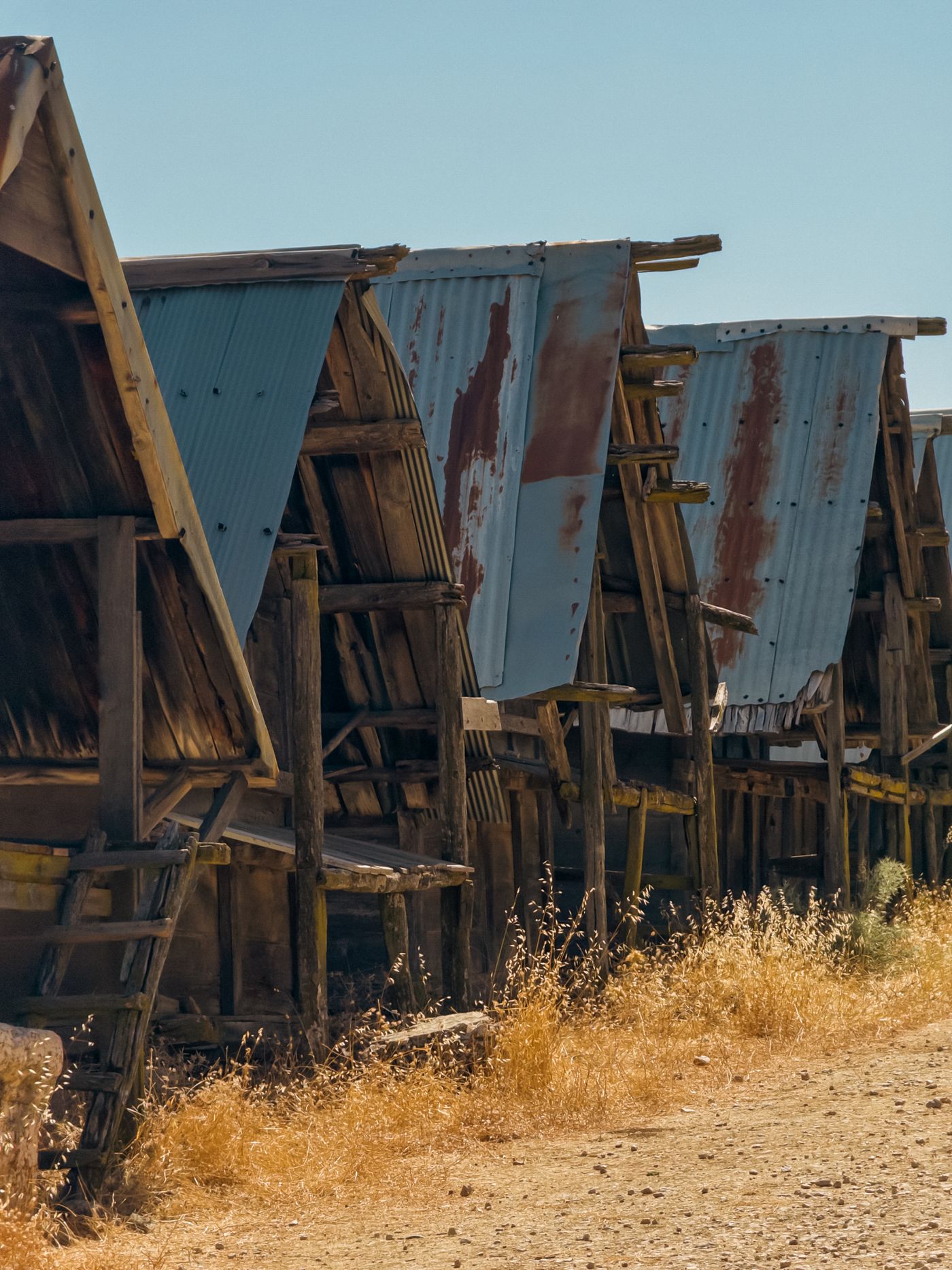 mini storage facility â€” long row of roll-up doors