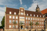 Historic Town Hall in Vibrant Sunlight