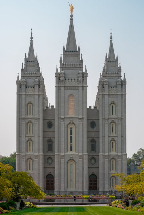 Facade of White Concrete Cathedral