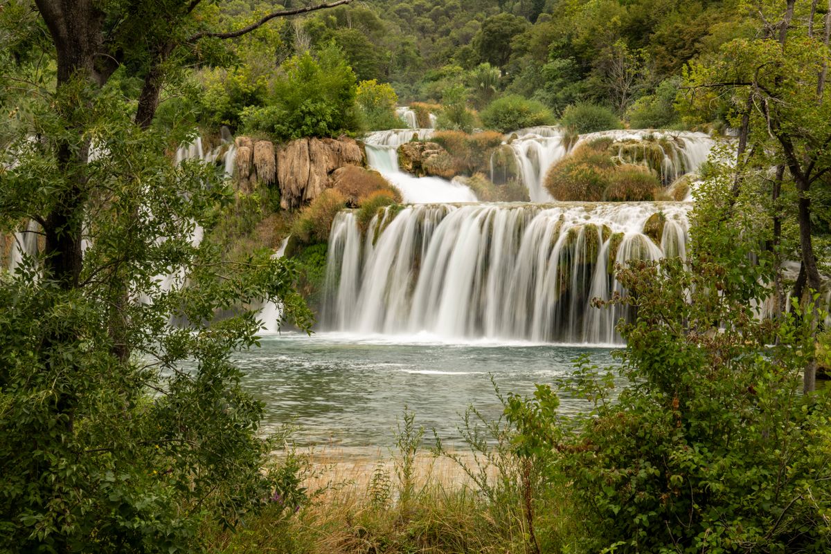 Natural cascades and tranquil waters at Krka National Park