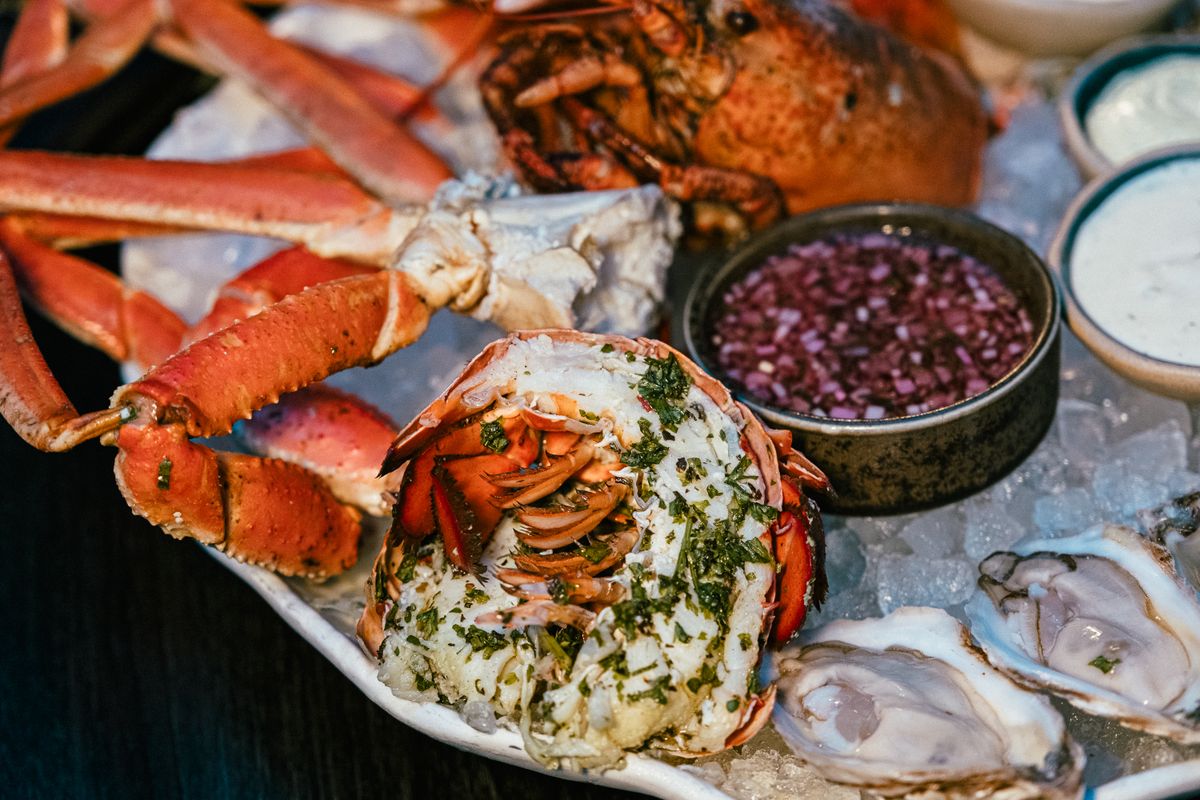 A grand seafood platter
