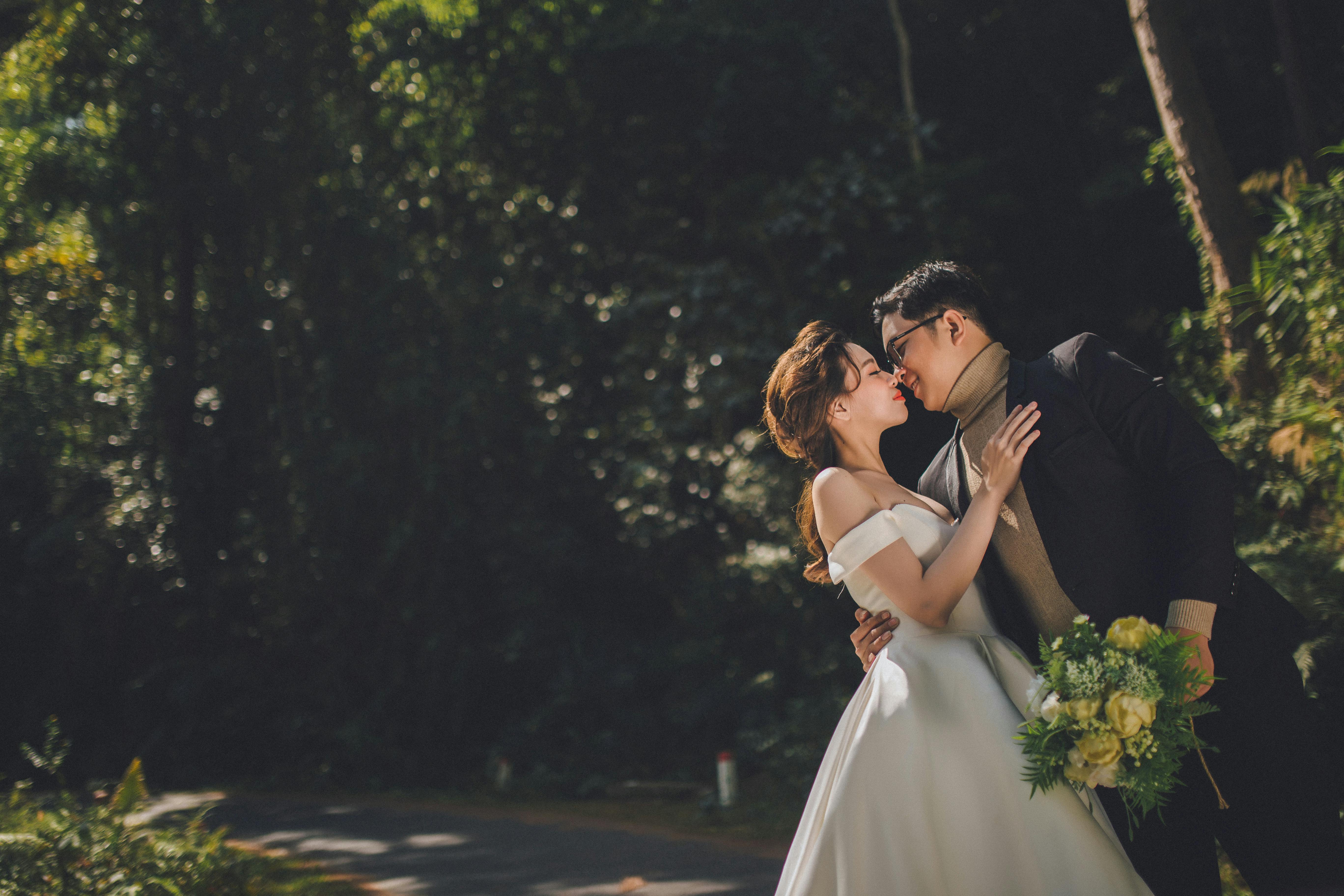 Married Couple About to Kiss · Free Stock Photo