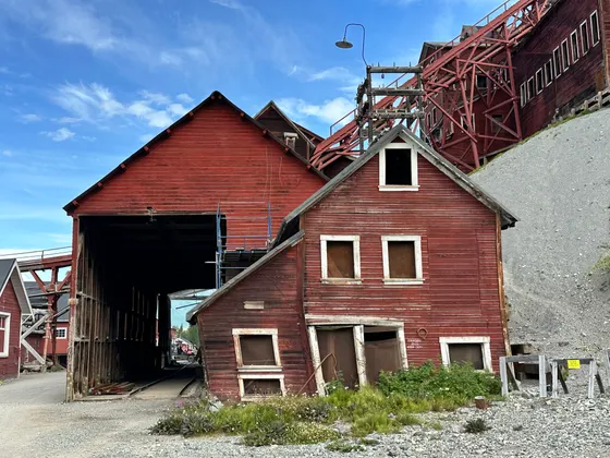The Bonanza Mine ruins high above Kennecott, Alaska