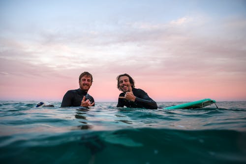 Two Men in Water