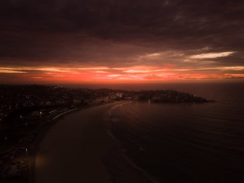 Free stock photo of bondi beach, drone, drone panorama