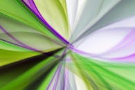 Dynamic Abstract Lines in Green and Purple