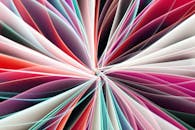 Colorful Abstract Geometric Pattern in Focus