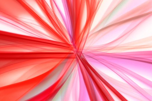 Vibrant red and pink abstract light streaks creating a dynamic visual effect.