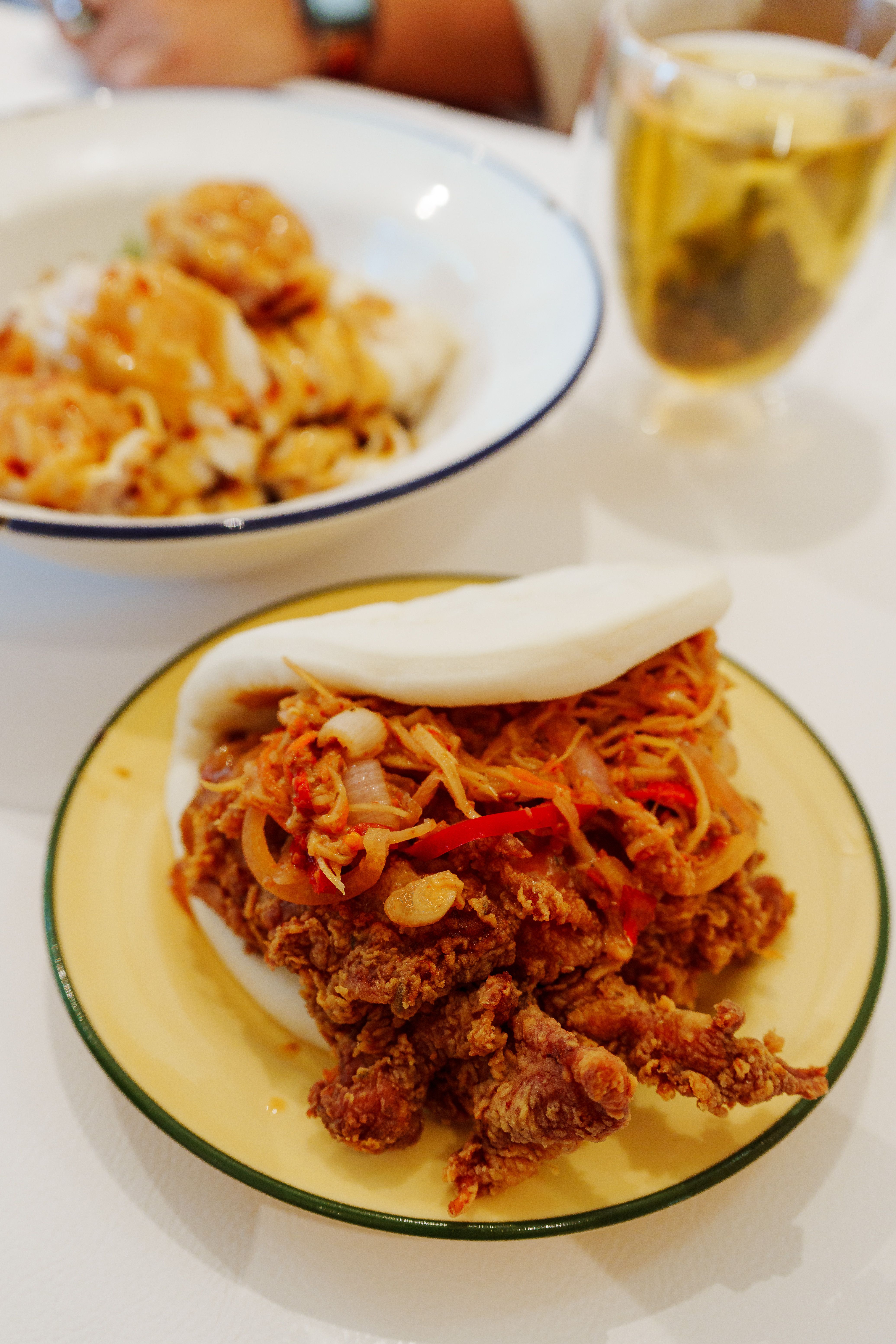 Delicious Soft Shell Crab Bao with Asian Dishes · Free Stock Photo
