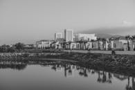 Elegant Architectural Reflection in Fnideq Morocco