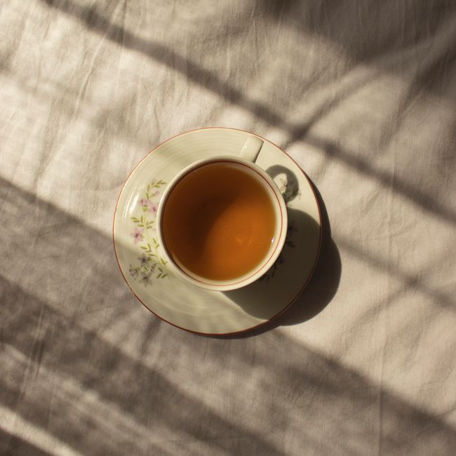 Floral Porcelain Tea Cup