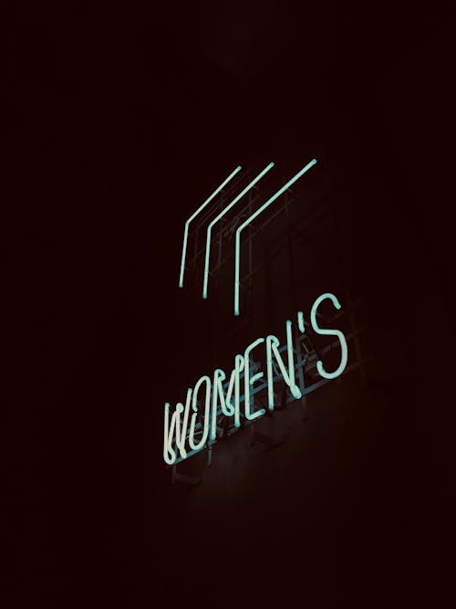 Neon Verlichte Vrouwen Bewegwijzering