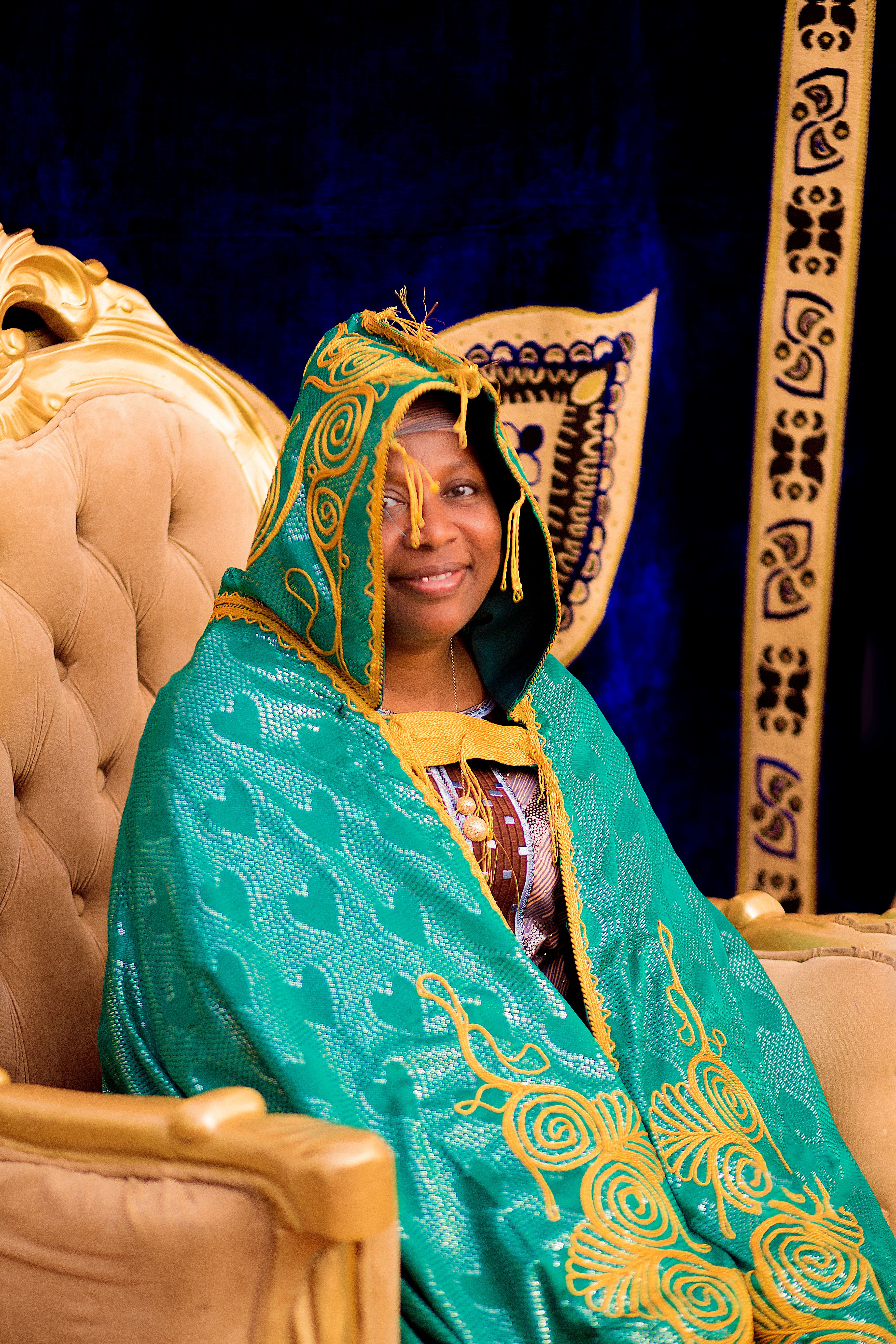 Cultural portrait showcasing traditional attire and vibrant heritage.