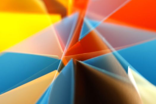 Colorful abstract geometric shapes with dynamic angles and vivid palette.
