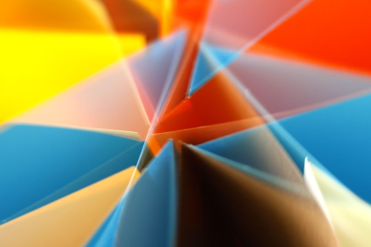 colorful abstract geometric shapes with dynamic angles and vivid palet