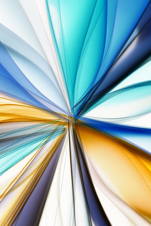Free Vibrant abstract art featuring flowing blue, orange, and white colors in dynamic motion. Stock Photo