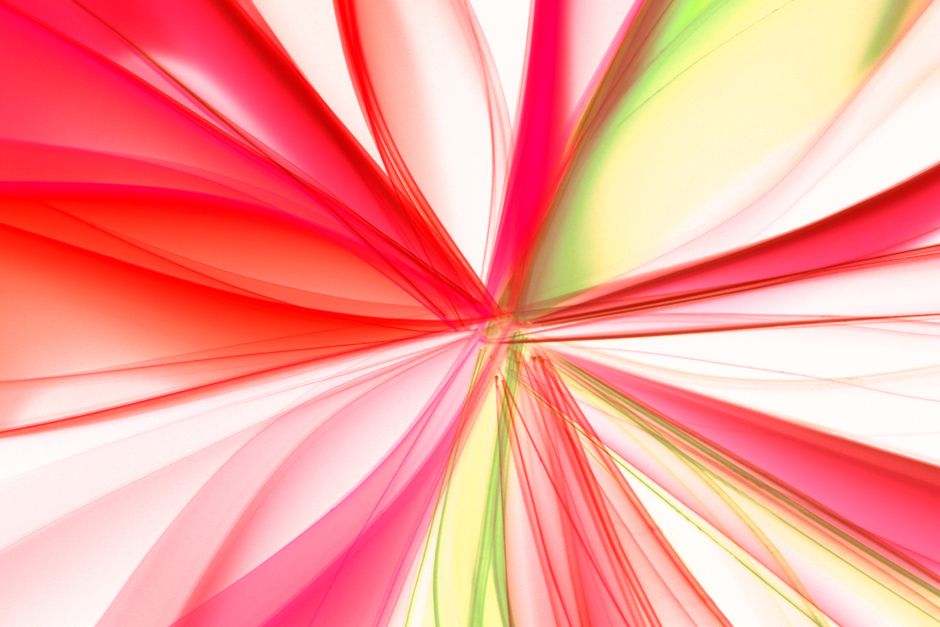 Dynamic abstract image with red and yellow flowing lines creating a vibrant pattern.