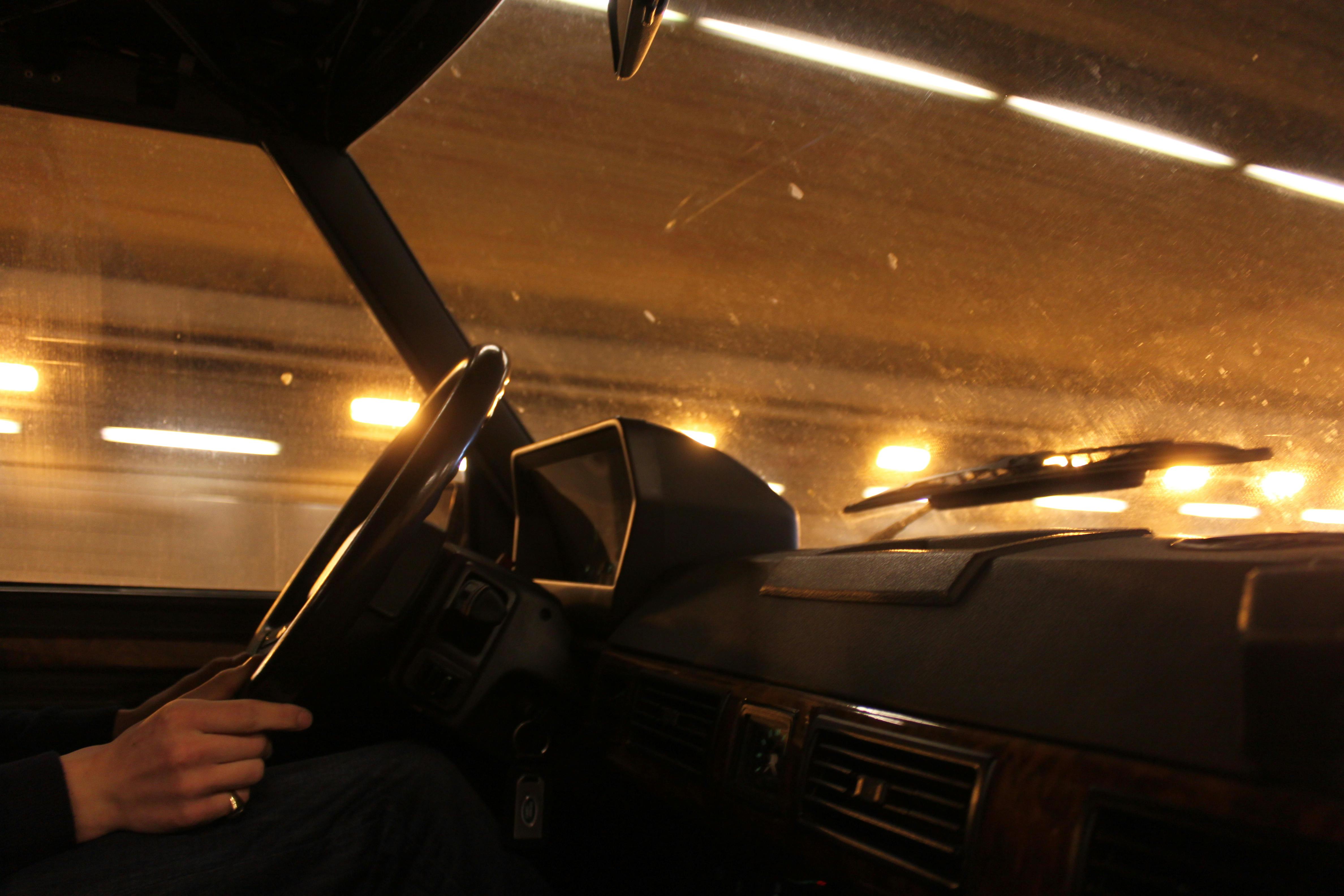 Free stock photo of car, nightscape, old steering wheel