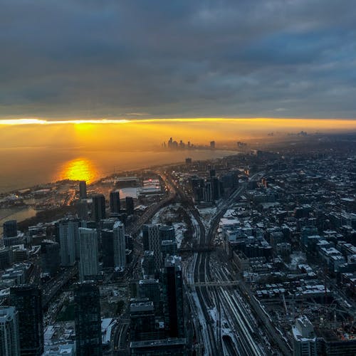 Gratis stockfoto met Toronto, toronto van de binnenstad, zonsondergang