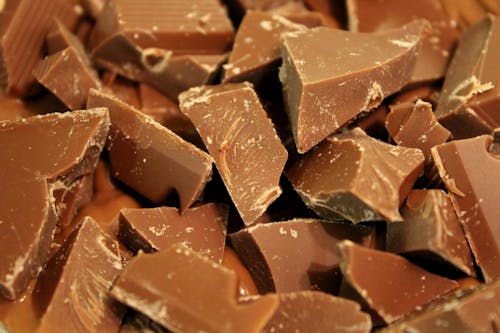 Free stock photo of chocolate, chunks, macro