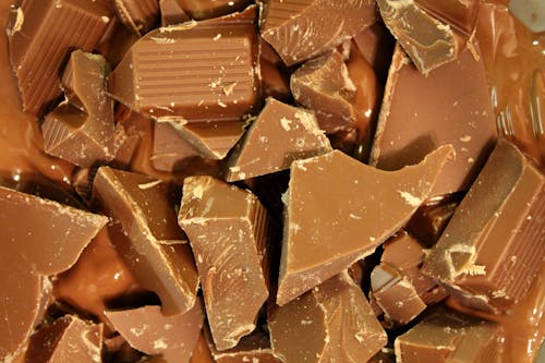 Free stock photo of chocolate, chunks, macro