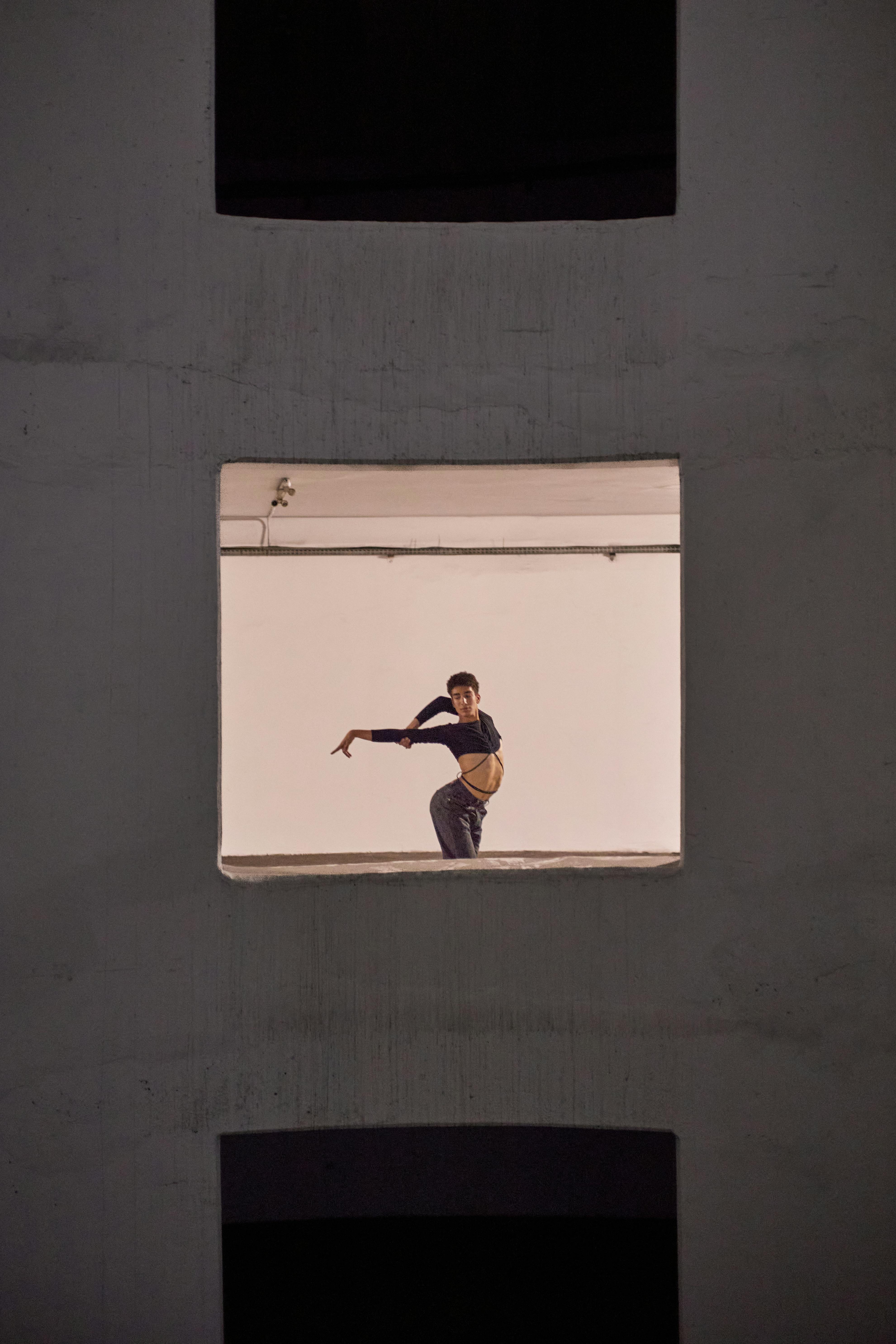 Contemporary Dance Pose in Urban Setting