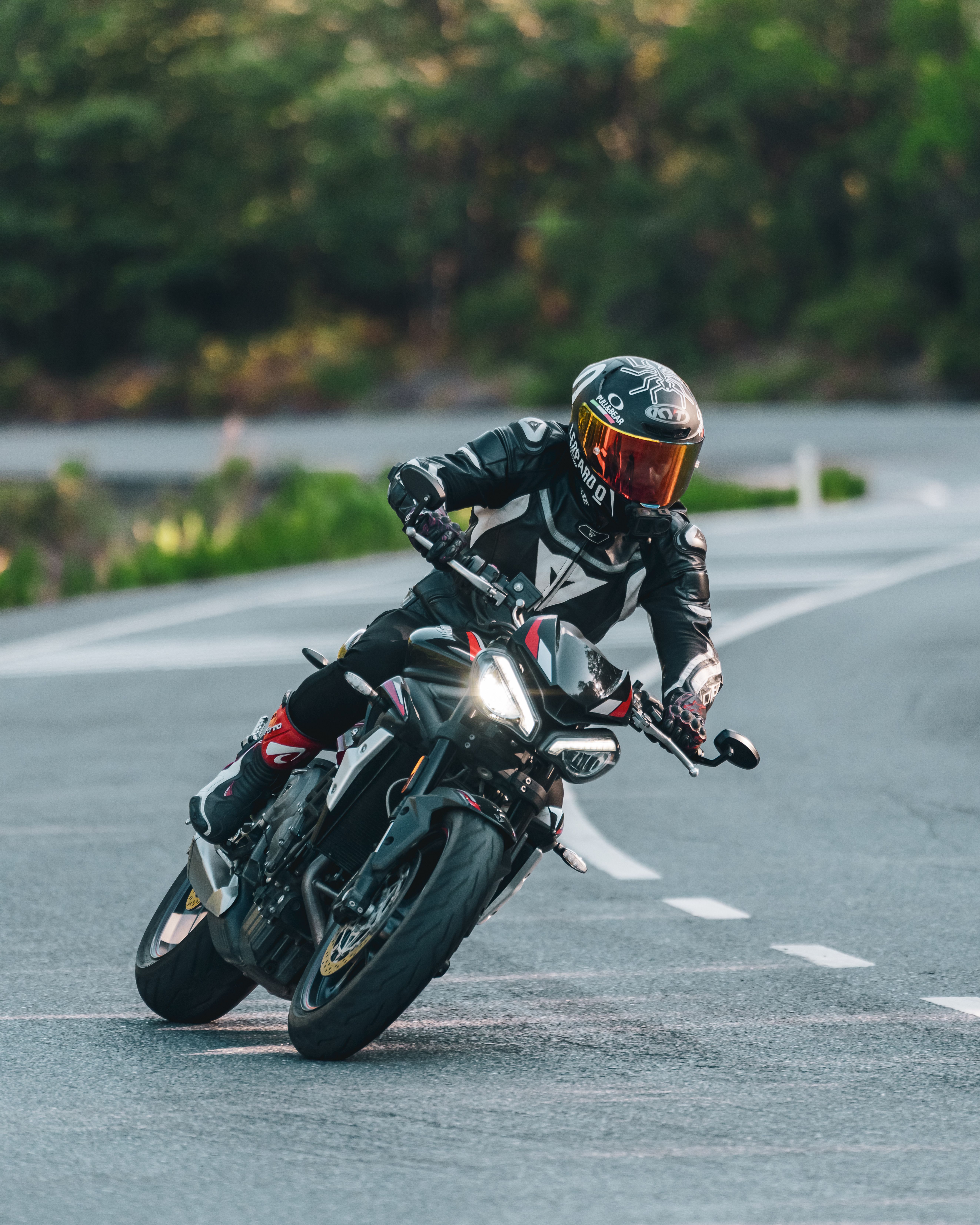 Sports Bike Rider in Action · Free Stock Photo