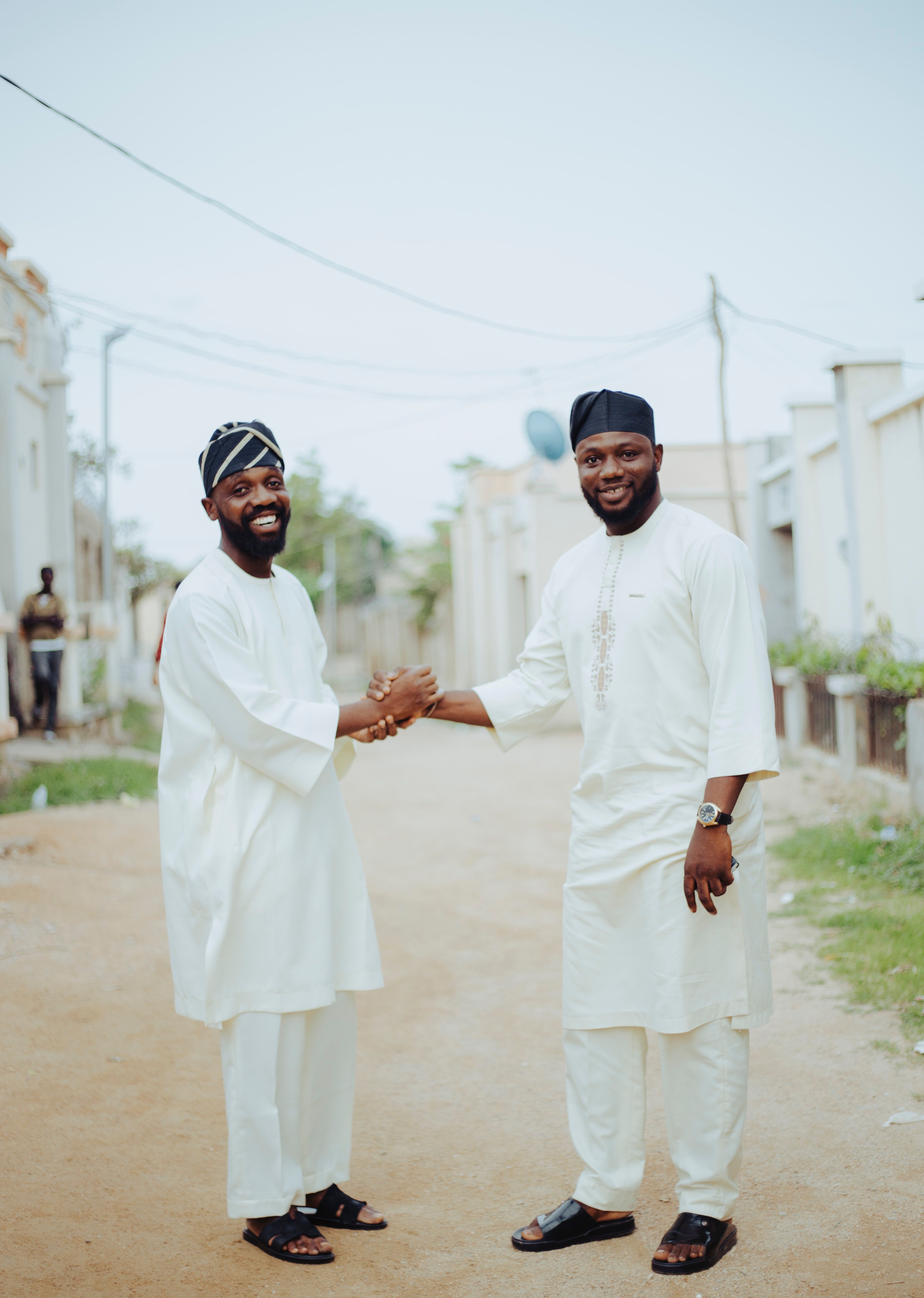 Two Men in Traditional Nigerian Attire Outdoors · Free Stock Photo