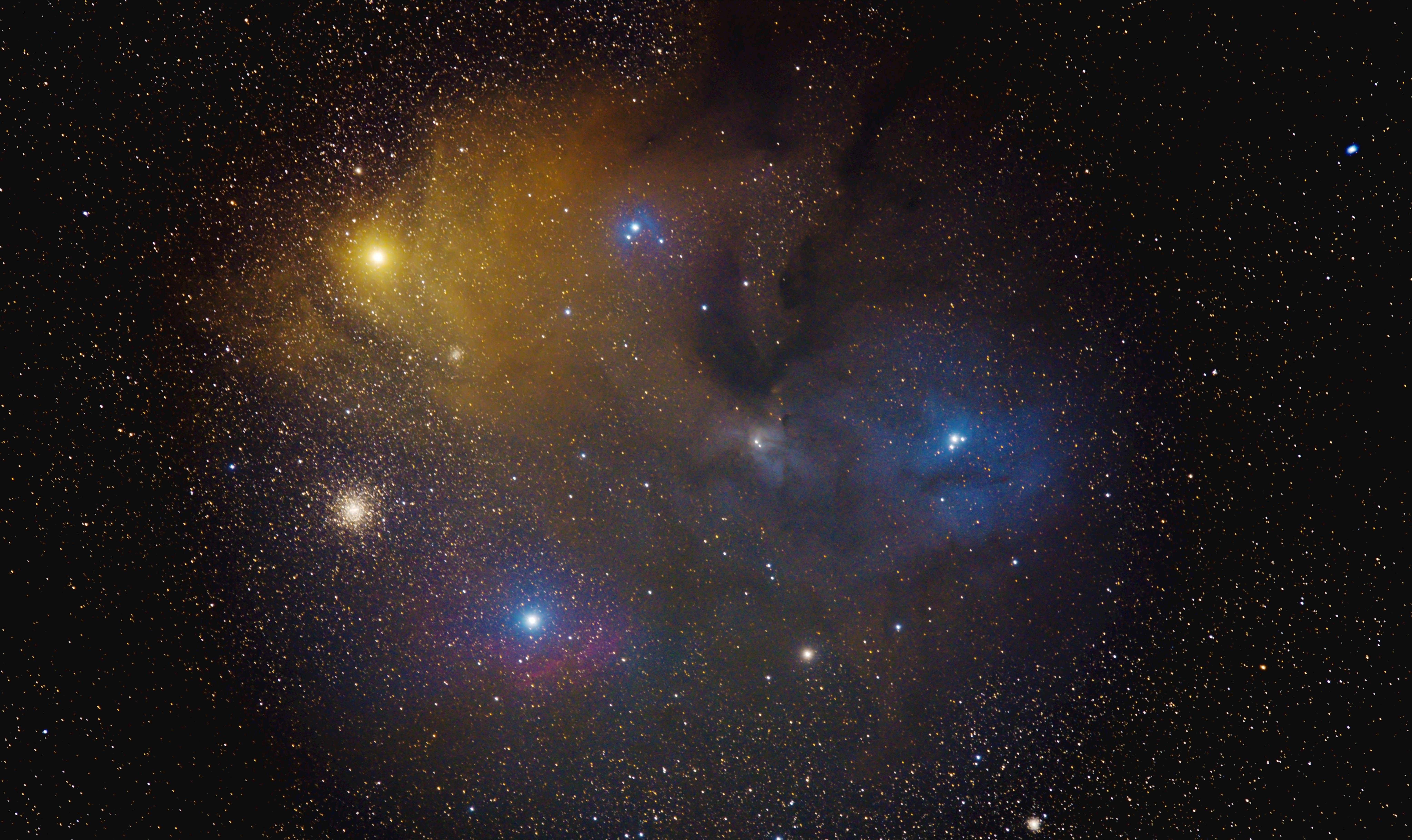 Stunning view of a colorful nebula and stars captured in the night sky over Coochin, Australia.