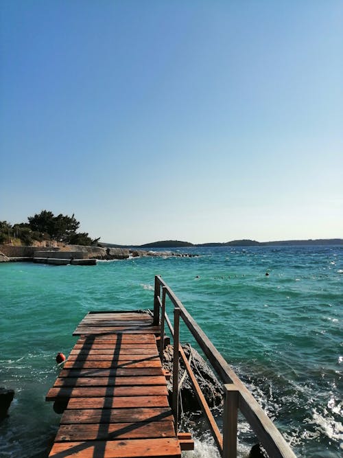 Free stock photo of adriatic sea, beach waves, bridge