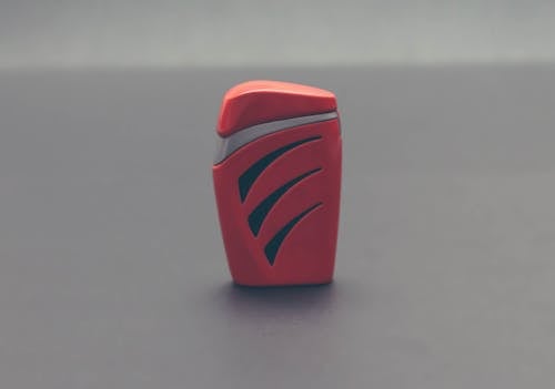 Close-up of Red Object over White Background