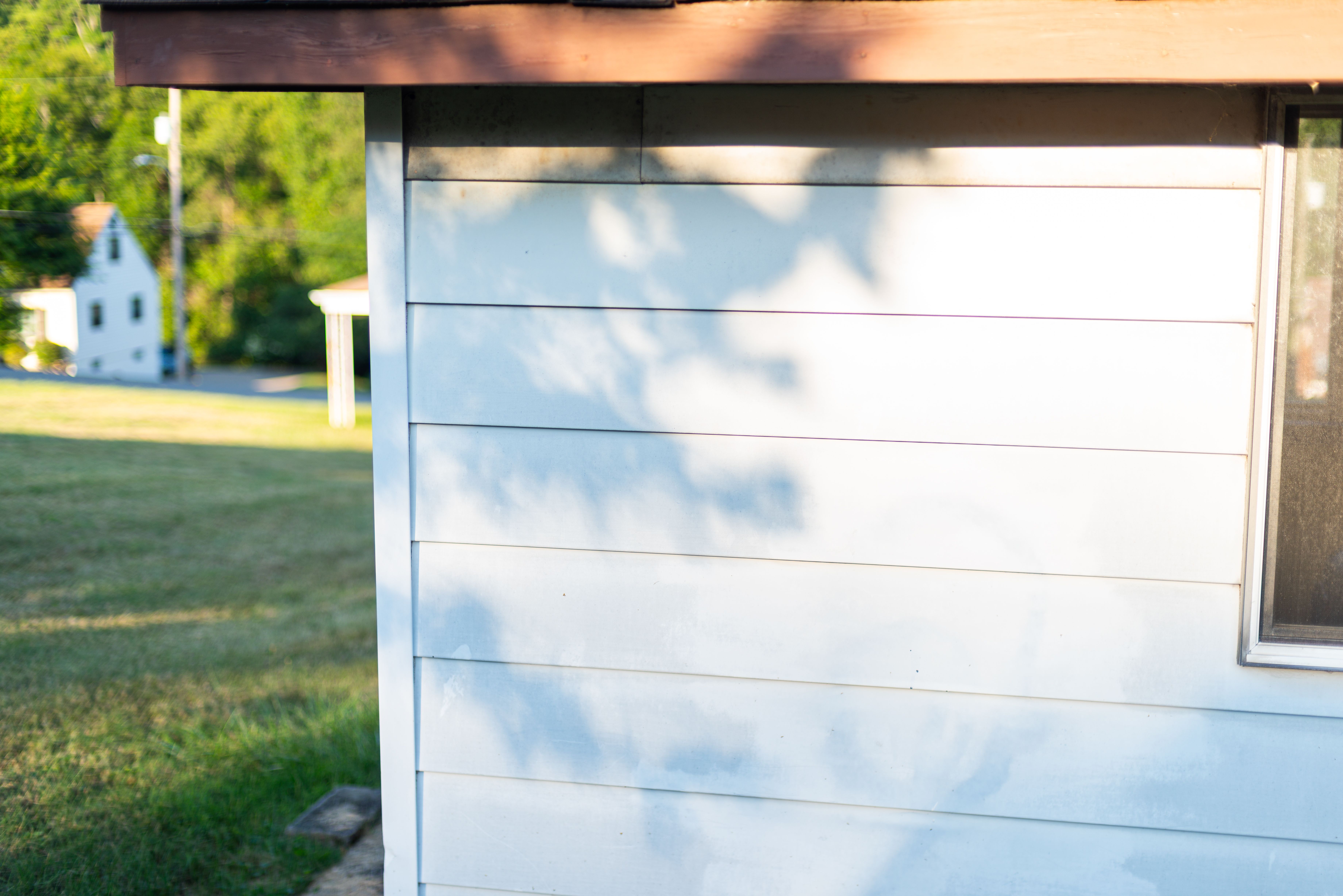 Clean home exterior after professional pressure washing