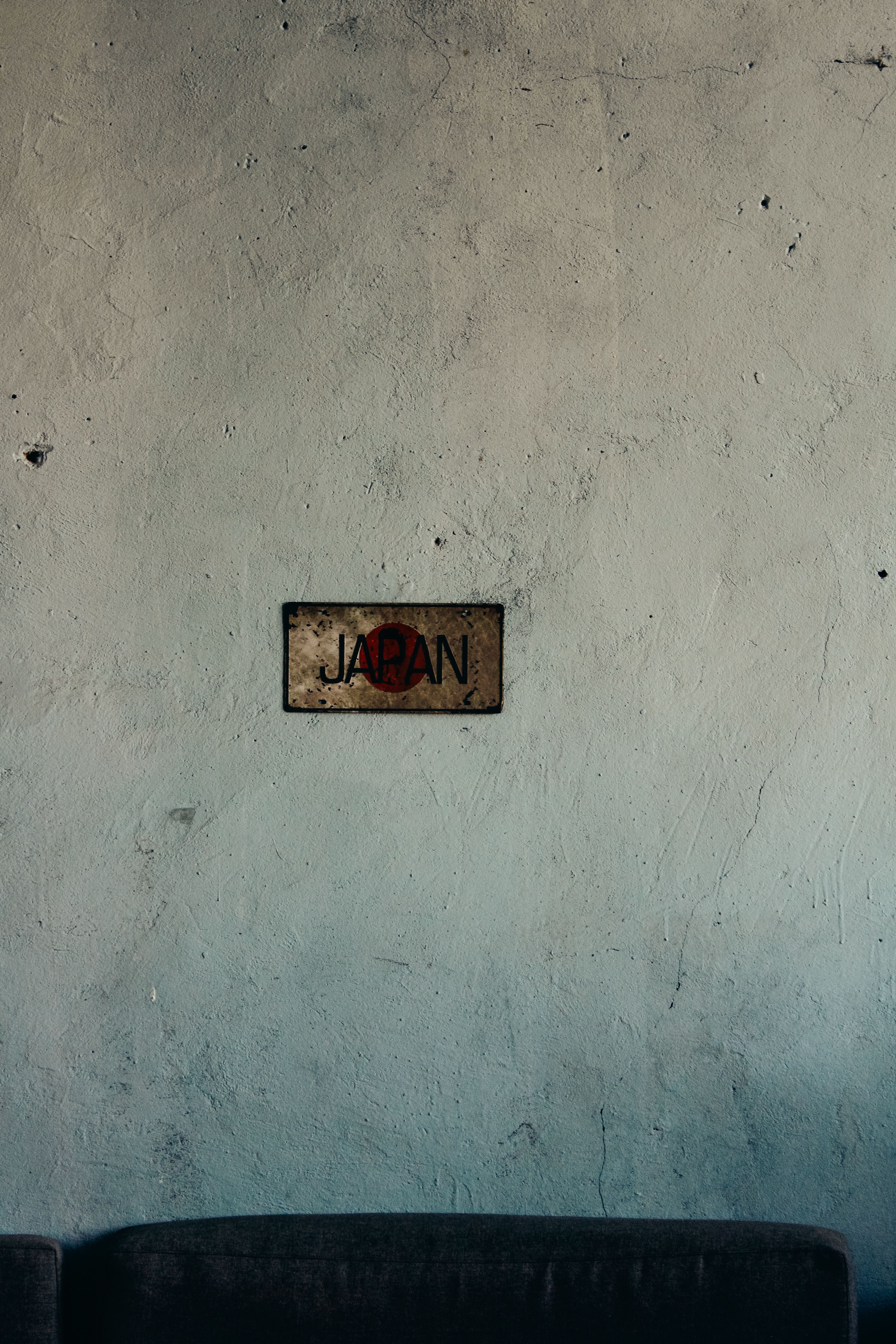 Vintage Japan Sign on Textured Wall · Free Stock Photo