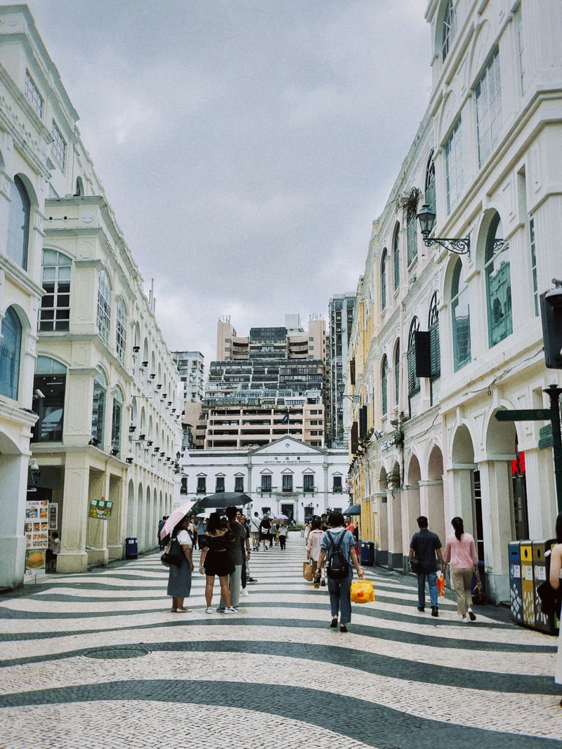 Scenic street view in Taipa, Macao