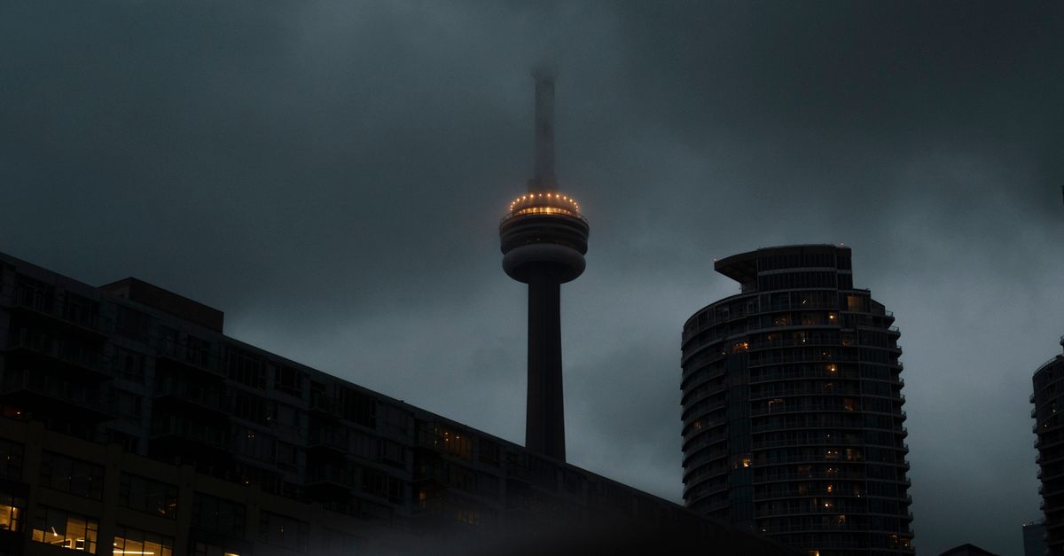 Rows of Toronto condo towers showing the oversupply weighing on prices