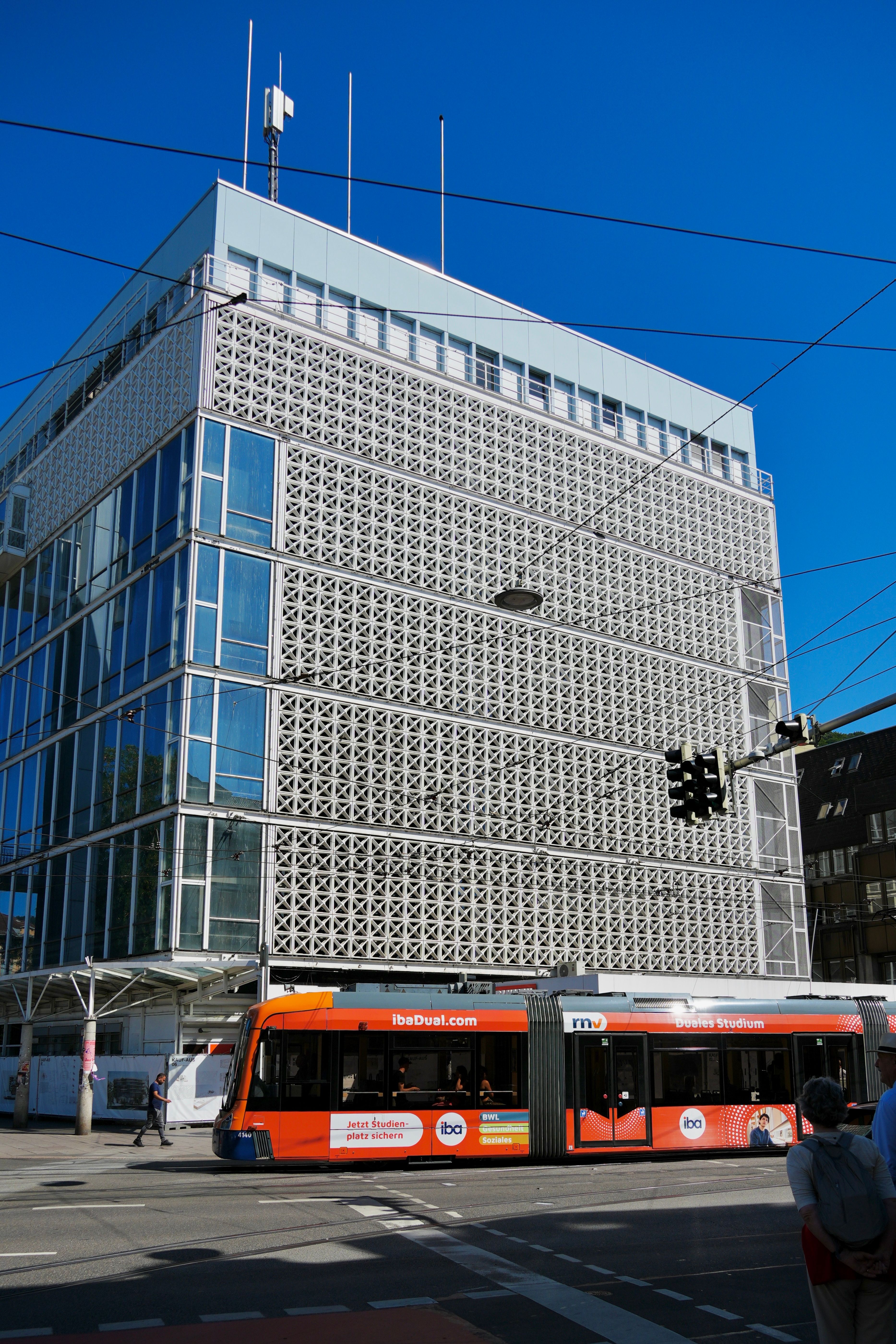 Bus and Bus Station in front of Modern Buildings · Free Stock Photo