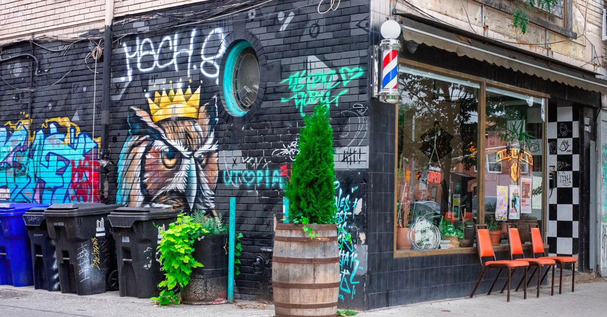 Toronto small business storefront reflecting economic pressure in the Bank survey