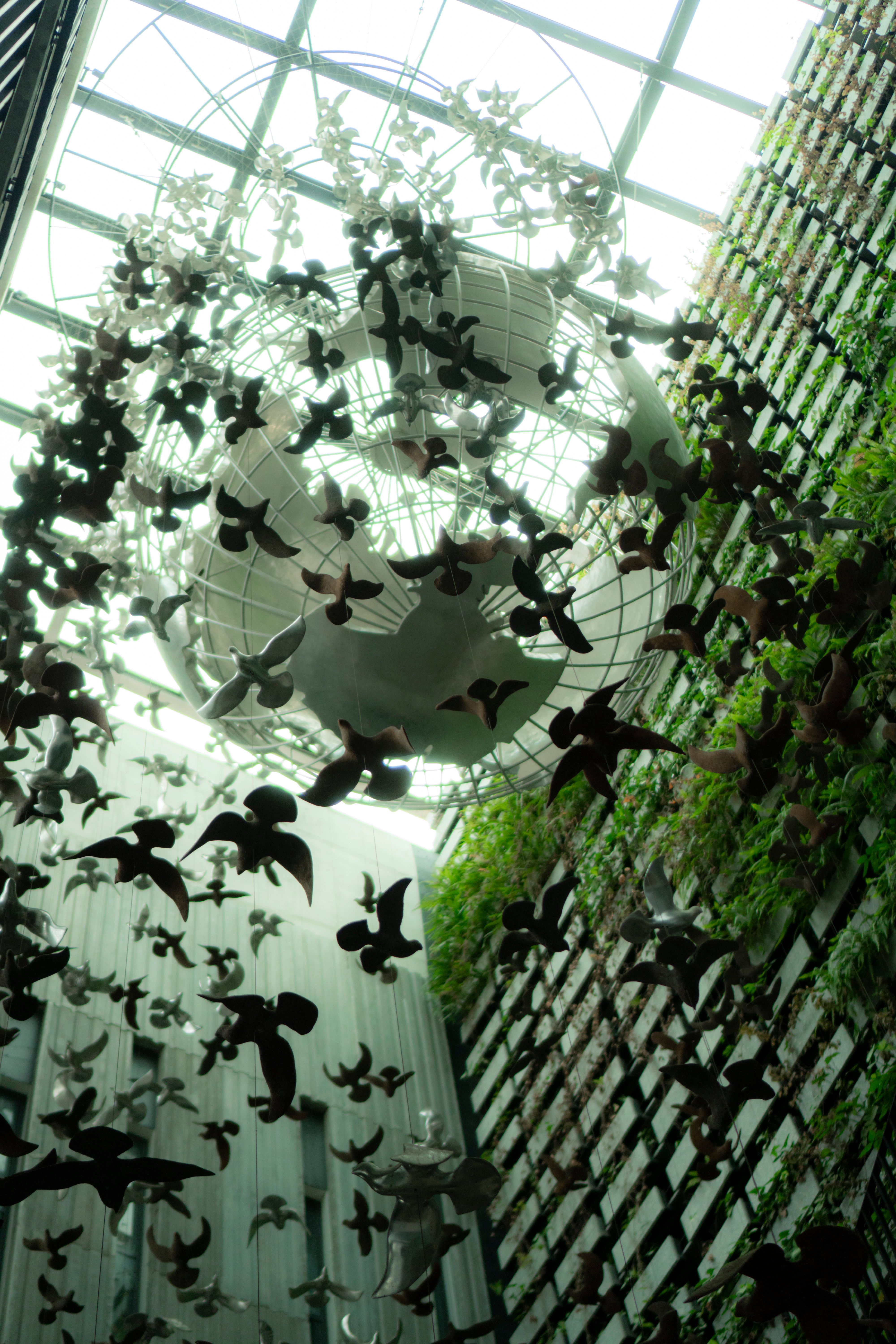 silhouettes d'oiseaux décoration murale art contemporain