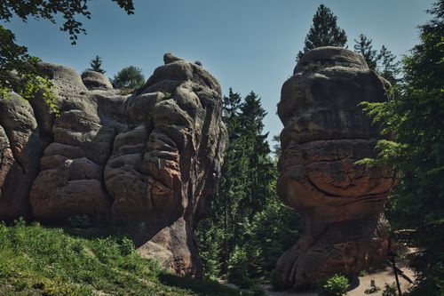 Free Explore the stunning sandstone formations in Zittauer Gebirge, nestled in Saxony, Germany. Stock Photo