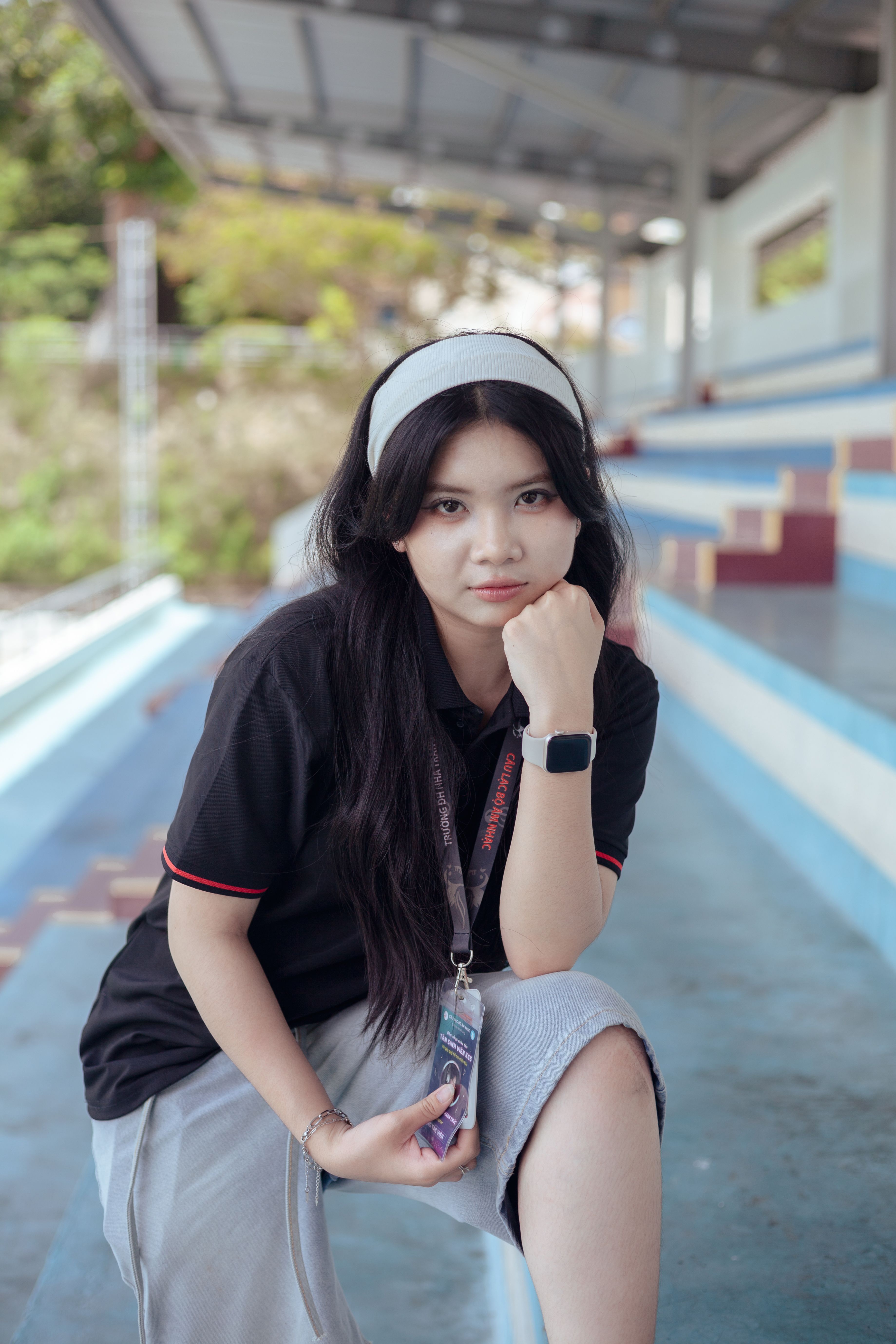 Young woman in casual outdoor portrait