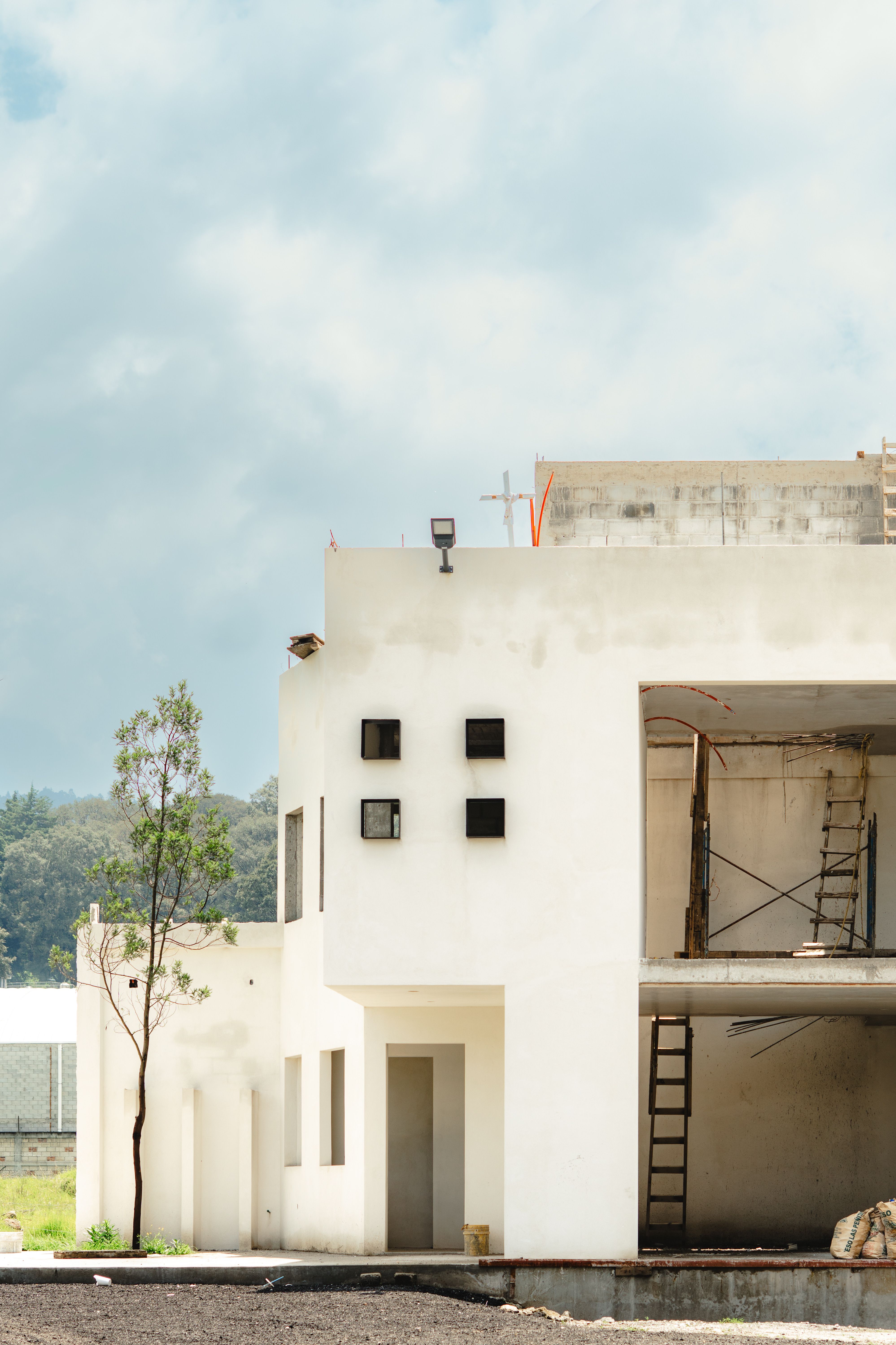 Proyecto de construcción residencial en ejecución