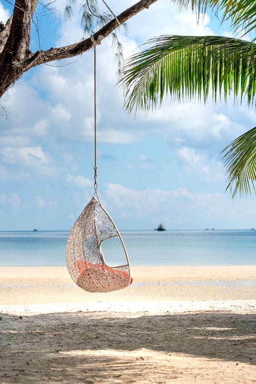 Free White Hanging Chair Stock Photo