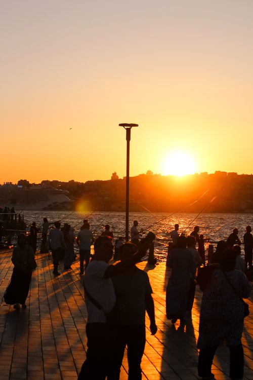 Free stock photo of cloudy sunset, golden sunset, i̇stanbul lovers Stock Photo