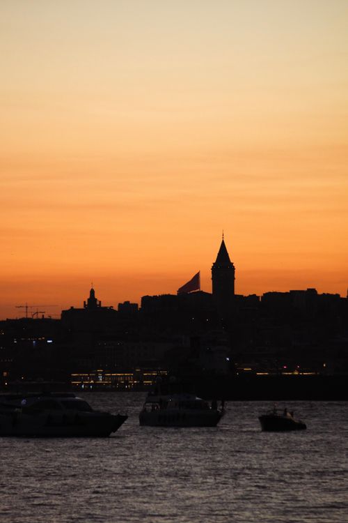 Free stock photo of cloudy sunset, golden sunset, i̇stanbul lovers Stock Photo