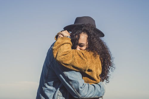 Free A Romantic Couple Hugging  Stock Photo