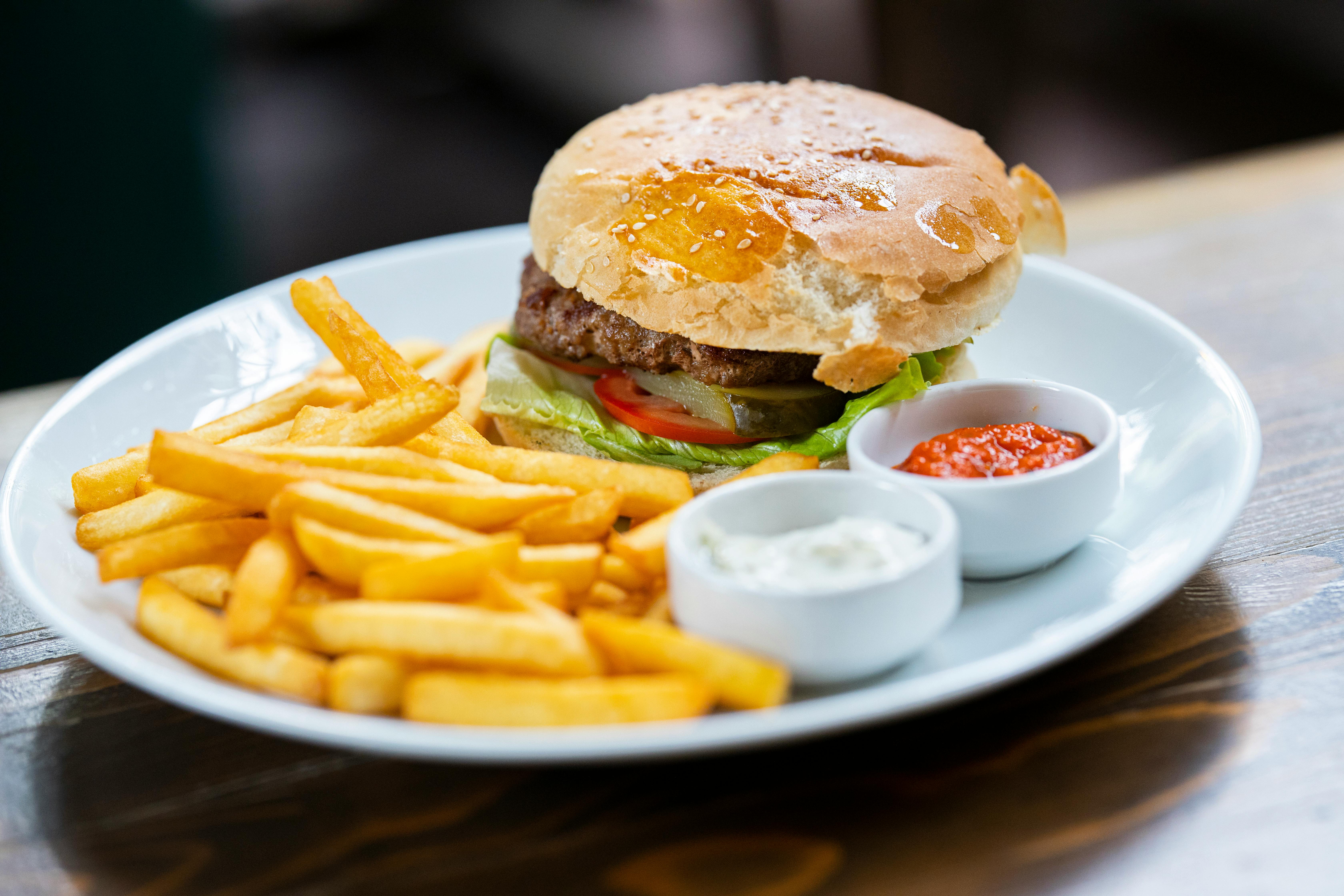 Hamburger and Fries · Free Stock Photo